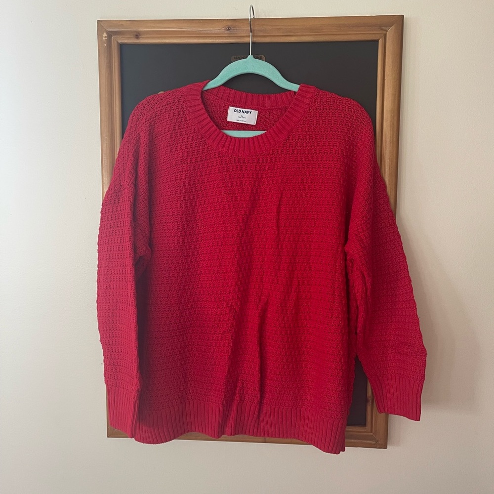 Red Old Navy Sweater, XL